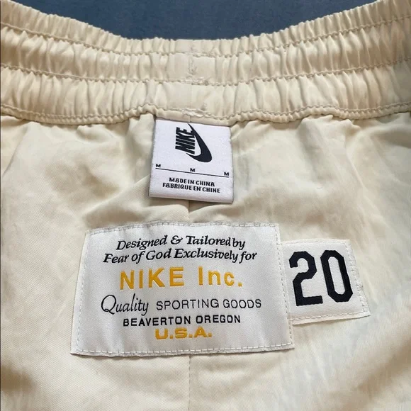 Fear of God NBA Nike Cream Shorts - Picture 4 of 5